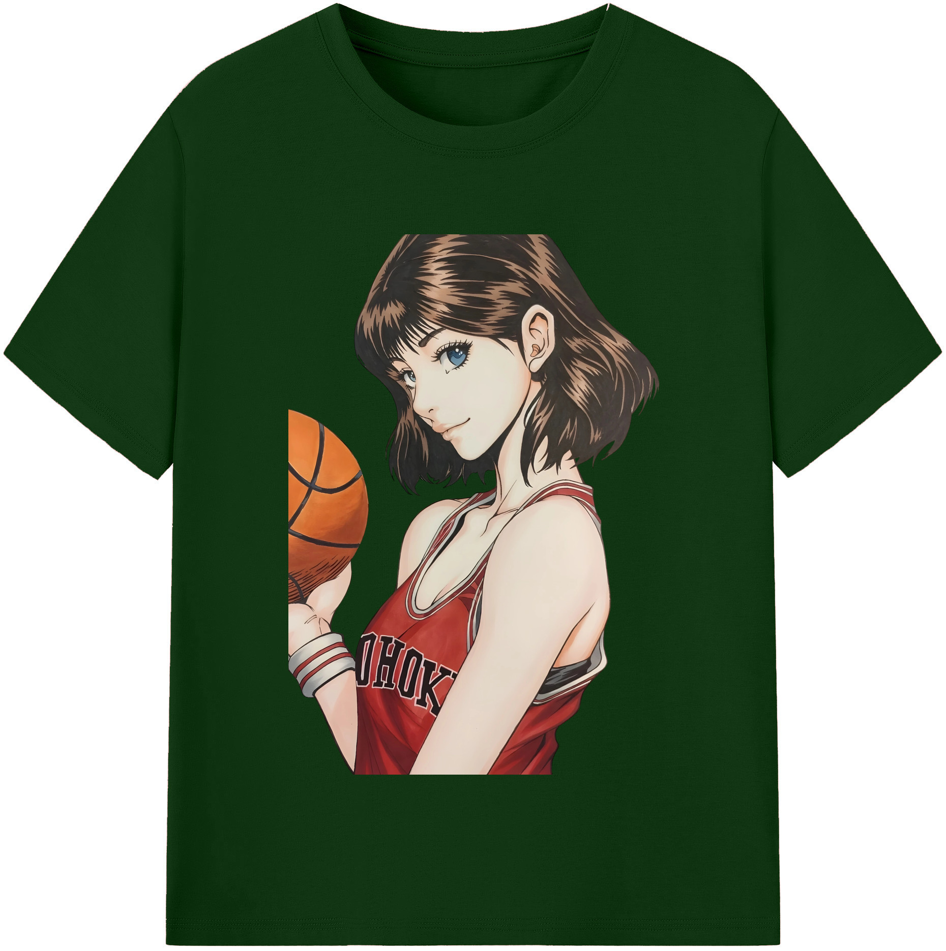 SLAM DUNK／スラムダンク 綿100％半袖Tシャツ（フロントプリント）